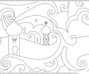 Coloriage Shimmer et Shine zentangle