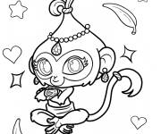 Coloriage Tala kawaii avec motifs
