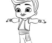 Coloriage Zach, le voisin de Leah