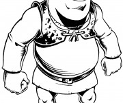 Coloriage Shrek déterminé