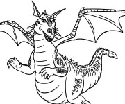 Coloriage Shrek : dragon