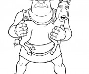 Coloriage Shrek facile