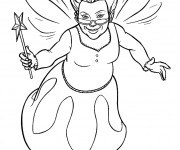 Coloriage Shrek: Marraine la bonne fée