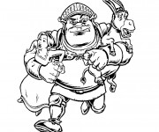 Coloriage Shrek sauve la princesse