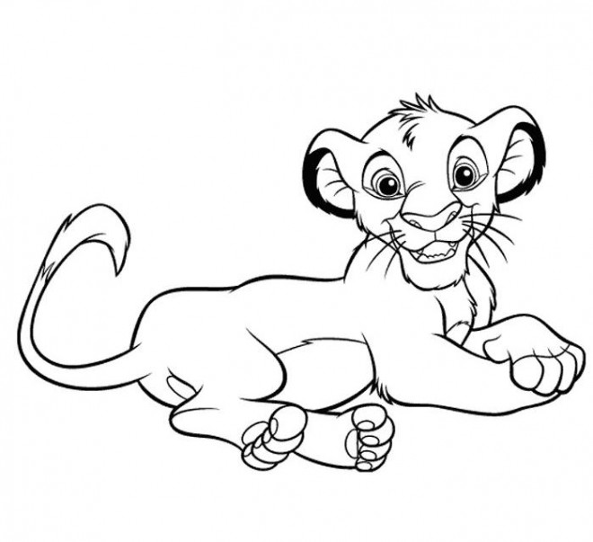 Coloriage Dessin Roi Lion Facile Dessin Gratuit à Imprimer