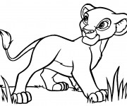 Coloriage Nala b&eacute;b&eacute;