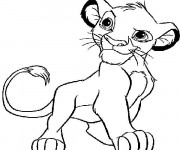 Coloriage et dessins gratuit Simba à imprimer à imprimer