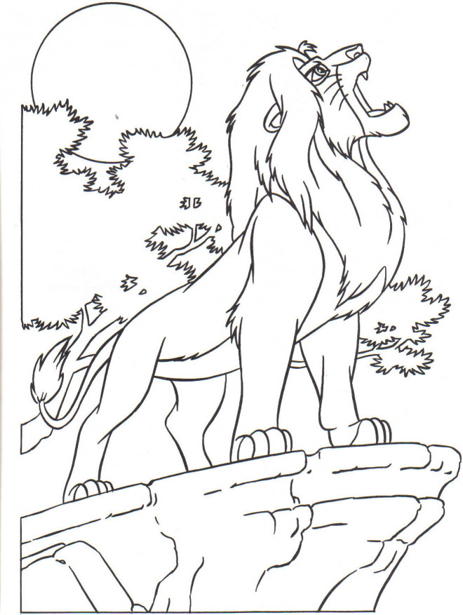 Dessin facile simba le roi lion  Dessins Faciles à Reproduire ou Colorier