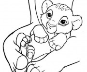 Coloriage Simba enfant en ligne