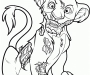 Coloriage Simba gratuit