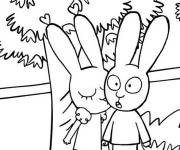 Coloriage La petite amie de Simon