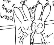 Coloriage et dessins gratuit Simon avec lou à imprimer
