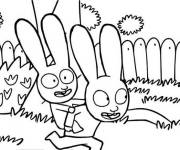 Coloriage et dessins gratuit Simon et Gaspard à imprimer