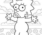 Coloriage B&eacute;b&eacute; Maggie Simpson