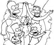 Coloriage Dessin des Simpson