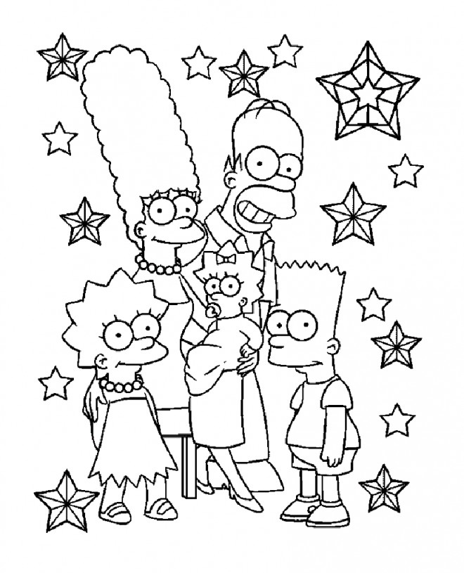 Coloriage De Simpson Lisa