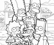 Coloriage Le nouveau film de Simpson