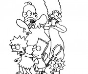 Coloriage Les aventures de Simpson