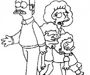 Coloriage Les voisins de Simpson