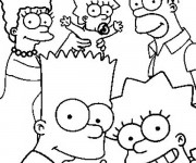 Coloriage Simpson &agrave; colorier gratuit
