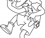 Coloriage Simpson à imprimer gratuit