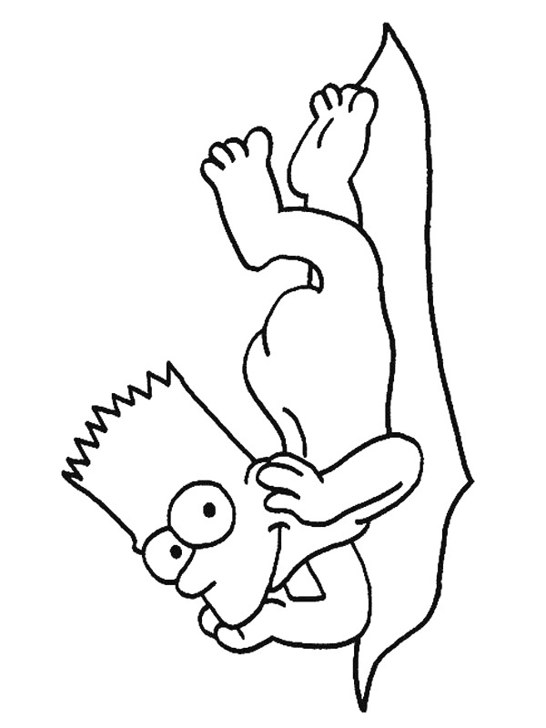 Coloriage et dessins gratuits Simpson Bart à imprimer à imprimer