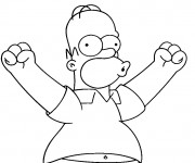 Coloriage Simpson Homer en ligne