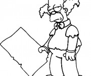 Coloriage et dessins gratuit Simpson Homer le cloon à imprimer