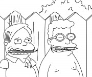 Coloriage Simpson Les amis de Bart