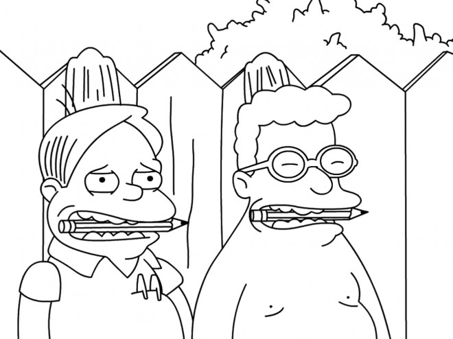 Coloriage et dessins gratuits Simpson Les amis de Bart à imprimer