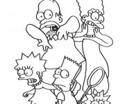 Coloriage Simpson maggie