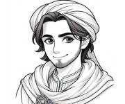 Coloriage Beau gosse Sinbad