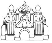 Coloriage Ch&acirc;teau du roi dans Sinbad