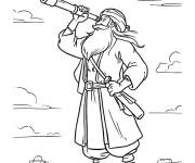 Coloriage L'explorateur Sinbad