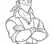 Coloriage Marin Sinbad tout confiant