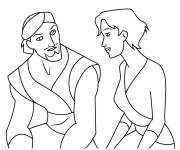 Coloriage Marina et Sinbad