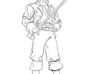 Coloriage Pirate Sinbad de Disney