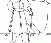 Coloriage et dessins gratuit Portrait du p&egrave;re de Proteus à imprimer