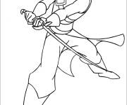 Coloriage Proteus avec l'&eacute;p&eacute;e