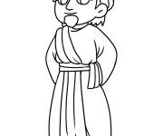 Coloriage Roi dans le dessin anim&eacute; Sinbad