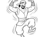Coloriage Sinbad dansant