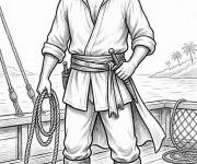 Coloriage Sinbad d&eacute;taill&eacute;