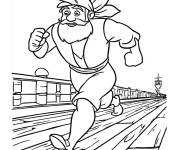 Coloriage Sinbad en courant sur son bateau