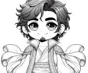Coloriage Sinbad kawaii