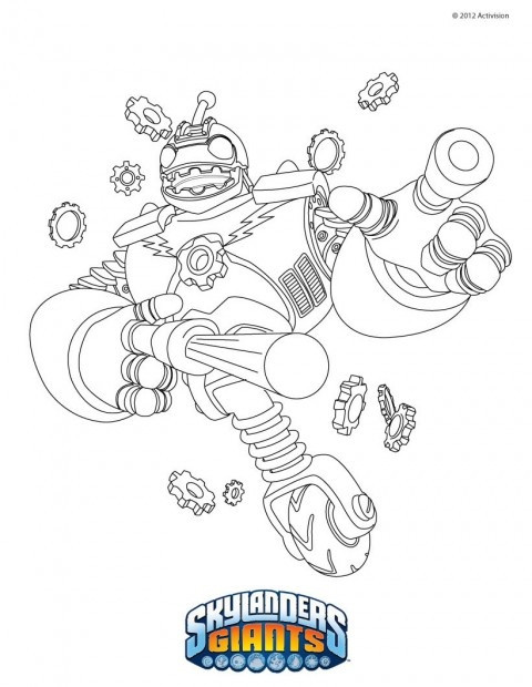 dessin skylanders bouncer 7472