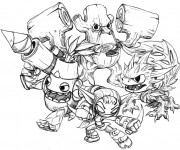 Coloriage Dessin Skylanders Giants en couleur