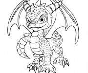 Coloriage et dessins gratuit Dessin Skylanders Spyro à imprimer