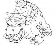 Coloriage Skylanders Bash, l'impitoyable monstre