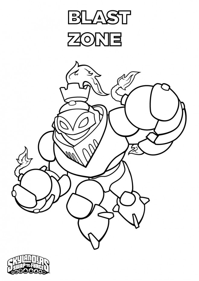 Blast Zone Coloring Page Iconmaker Info