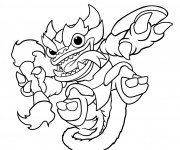 Coloriage Skylanders Fire Kraken